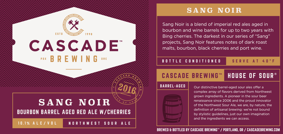 Sang Noir | 2016 Sour Cascade Brewing- Craft Delivery Thailand